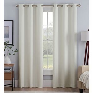 Kylie Blackout Grommet 2-Pc. Panel, 95" x 37". Ivory